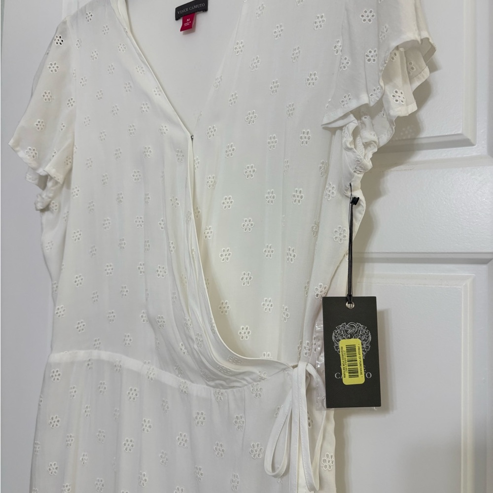 Vince Camuto White Wrap Dress - Picture 1 of 4